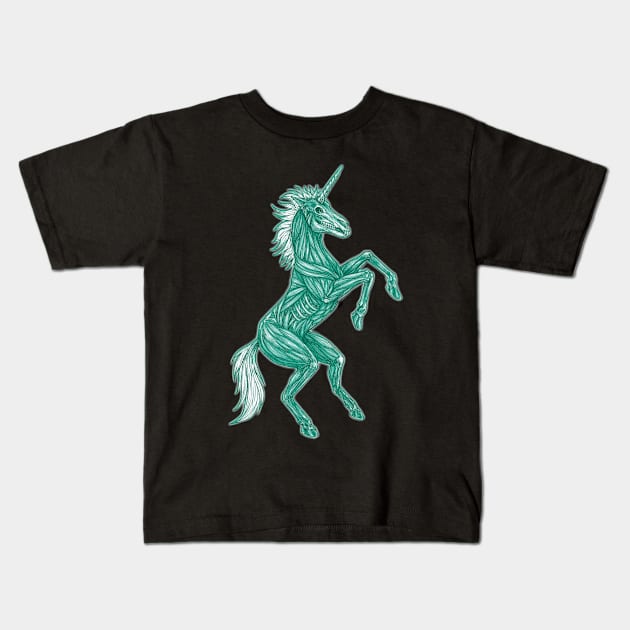 Ghost Unicorn my Spirit Animal Kids T-Shirt by Redemption Tshirt Co.